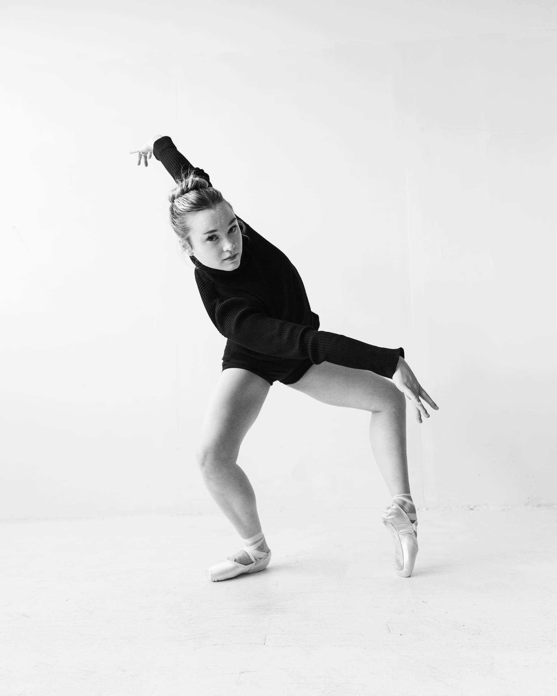 Black-and-white movement study